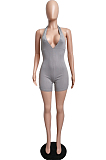 Euramerican Sexy Pit Bar Deep V Hang A Neck Jumpsuits LML237
