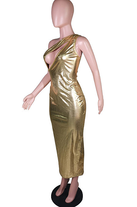 Euramerican Sexy Open The Chest One Shoulder Dress C3053 