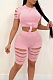 Fashion Casual Hurnt Flower Sports Two-Piece LML236