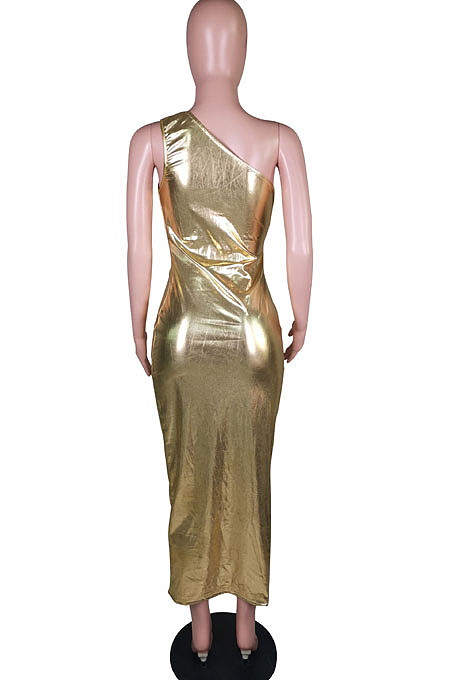 Euramerican Sexy Open The Chest One Shoulder Dress C3053 