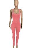 Women Yoga Cultivate One's Morality Backless Carry Buttock Sport Jumpsuit Q871