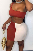 Euramerican Fashion Spliced Casual Two-Piece LMM8247