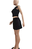 Euramrican Fashion Sleeveless T-Shirt Divided Skirt Casual Sets NYF8067