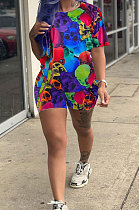 Fashion Casual Printing Skull Two-Pieces BE8031