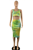 Euramerican Fashion Tie Dye Print Two-Piece OMM1064