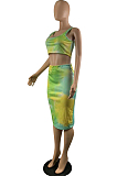Euramerican Fashion Tie Dye Print Two-Piece OMM1064