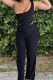 Fashion Sexy Chest Warp Shirred Detail Casual Sets HHM6525
