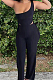 Fashion Sexy Chest Warp Shirred Detail Casual Sets HHM6525