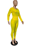 Fashion Sping Pure Color Pit Bar Casual Two-Piece JG007