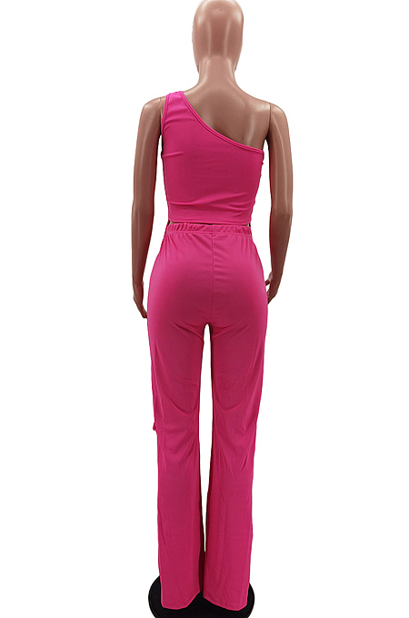 Fashion Sexy Chest Warp Shirred Detail Casual Sets HHM6525