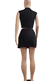 Euramrican Fashion Sleeveless T-Shirt Divided Skirt Casual Sets NYF8067