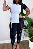 Euramrican Pure Color Spliced Fashion Casusl Two-Piece HHM6523 