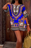 Fashion Casual Summer African Totem Dress W8389 