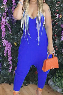 Fashion Sexy Deep V Sling Loose Jumpsuits CM2136