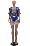 Fashion Casual Summer African Totem Dress W8389 