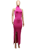 Fashion Sexy Sleeveless Split Long Dress SDE2116
