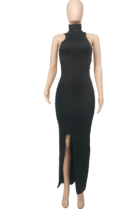 Fashion Sexy Sleeveless Split Long Dress SDE2116