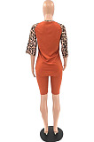 Euramerican Fashion Leopard Print Casual Sets QQ5245