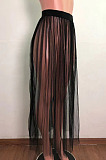 Fashion Sexy Net Yarn Perspective Beach Skirts QZ4341
