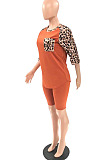 Euramerican Fashion Leopard Print Casual Sets QQ5245