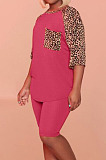 Euramerican Fashion Leopard Print Casual Sets QQ5245
