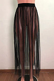 Fashion Sexy Net Yarn Perspective Beach Skirts QZ4341