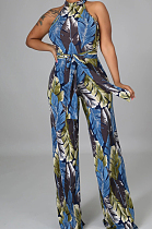 Fashion Sexy Digital Print Women Jumpsuits SMR10230