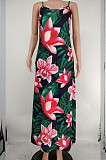 Sexy Tie Dye Colorful Print Sing Loose Dress X9305 