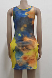 Fashion Sexy Sleeveless Tie Dye Print Dress SMR10132 
