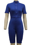 Fashion Casual Pure Color Sports Jumpsuits SMR10096