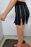 Sexy Zipper Black High Waist Shorts LE1077