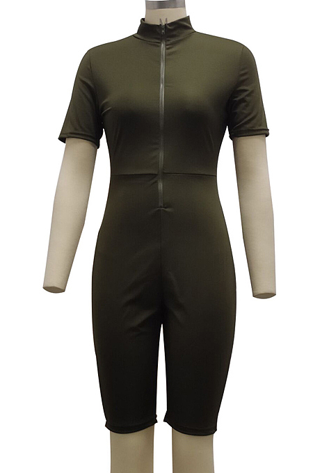 Fashion Casual Pure Color Sports Jumpsuits SMR10096