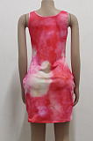 Fashion Sexy Sleeveless Tie Dye Print Dress SMR10132 