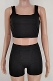 Euramerican Pure Color Vest Shorts Yoge Sports Sets X9307