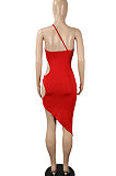 Pure Color Sexy Hollow Out Club Mini Dress SH7263