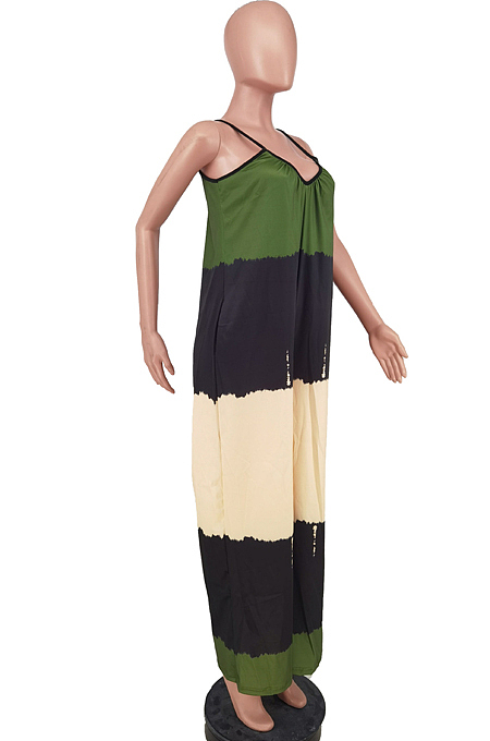 Fashion Digital Printing Sexy Loose Fitting Jumpsuits ZDD31125