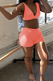 Sexy Summer Pit Bar Beach Pure Color High Elastic Casual Two-Piece ZDD31129
