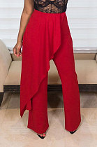 Euramerican Women Fashion Pure Color Long Pants LD8358