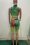 Women Veil Jumpsuits Sport Shorts Sets LD8711