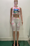 Women Veil Jumpsuits Sport Shorts Sets LD8711