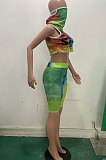 Women Veil Jumpsuits Sport Shorts Sets LD8711