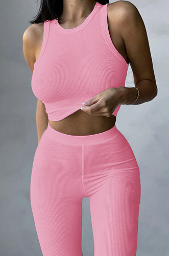 Vest Pit Bar Cultivate One's Morality Sport Casual Long Pants Sets Q879