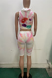 Women Veil Jumpsuits Sport Shorts Sets LD8711