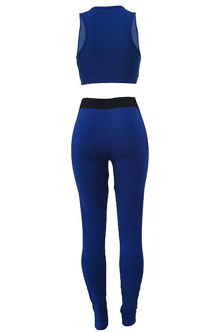Casual Vest Letter Offset Printing Yoge Two-Piece ALS245