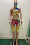 Women Veil Jumpsuits Sport Shorts Sets LD8711