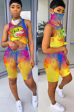 Women Veil Jumpsuits Sport Shorts Sets LD8711
