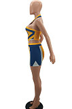 Casual Trendy Halter Neck Vest Sport Skirts Sets AYA7010