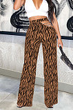 Personality Temperament Casual Chain Zebra Long Pants AYL4083
