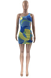 Euramerican Sexy One Shoulder Hollow Out Dress WXY8868