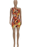 Sexy Trendy Printing Mini Dress FFE147